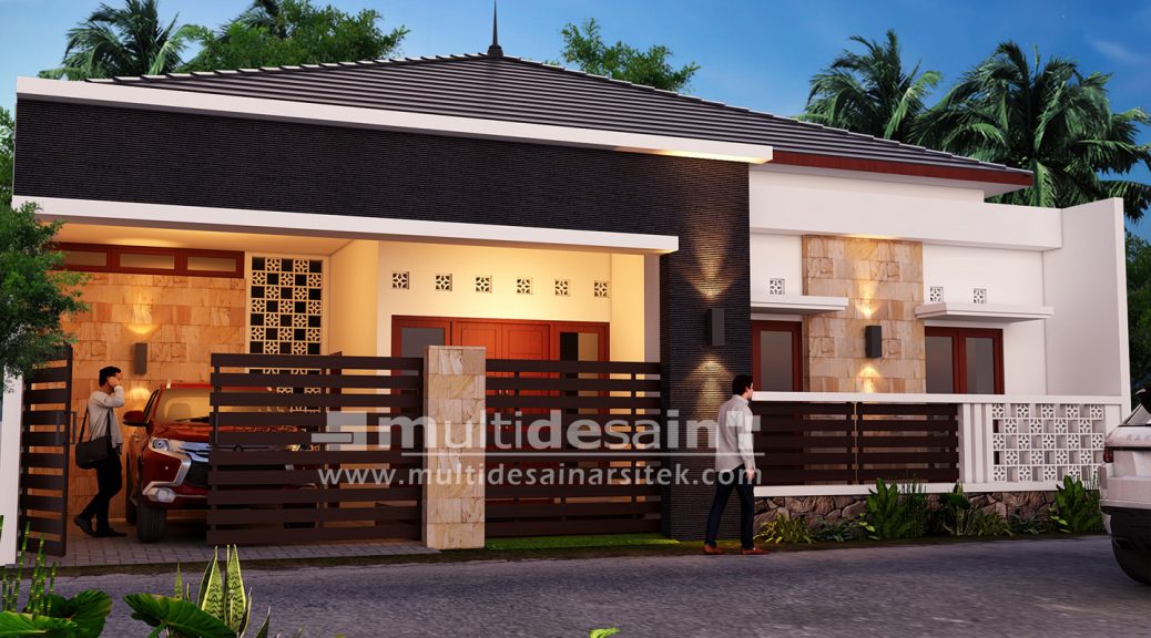 Desain Rumah Minimalis 1 Lantai Bu Dyah Multidesain Arsitek
